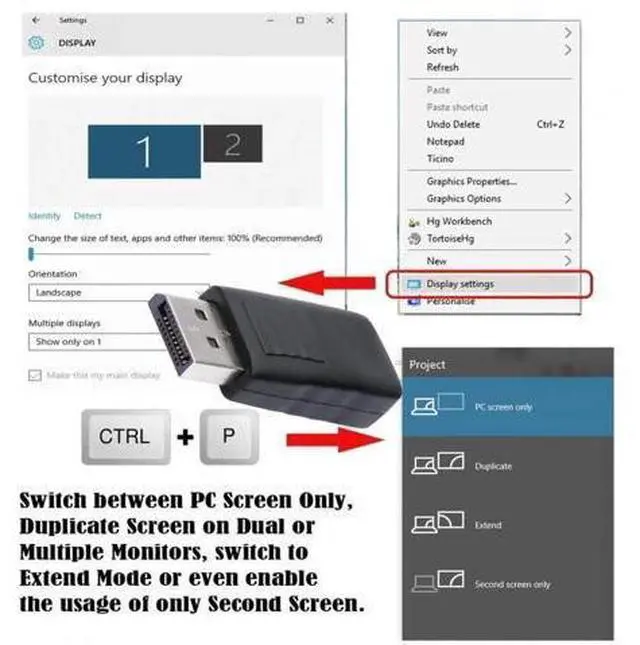 Alt view image 4 of 7 - 4K DisplayPort Virtual Display Dummy Plug, DP Headless Ghost Monitor Emulator with DDC EDID Support, 4K@17Hz Display Emulator Adapter for Remote Access, Mining, Gaming PC, Black