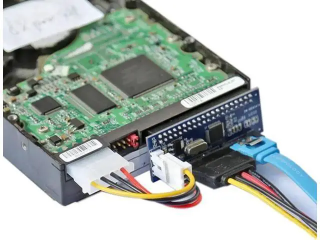 Alt view image 2 of 3 - 3.5" IDE/PATA to SATA Converter Card, 40Pin IDE Hard Drive & Optical Disk Adapter for SATA 7Pin Motherboard Connection