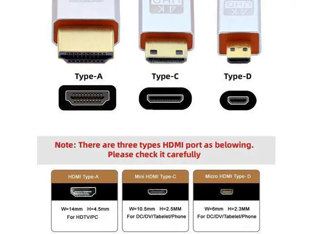 Alt view image 2 of 7 - 10cm Micro HDMI Female to Mini HDMI Male Adapter Cable, Micro HDMI Type D to Mini HDMI Type C Converter Cord V1.4 High Speed