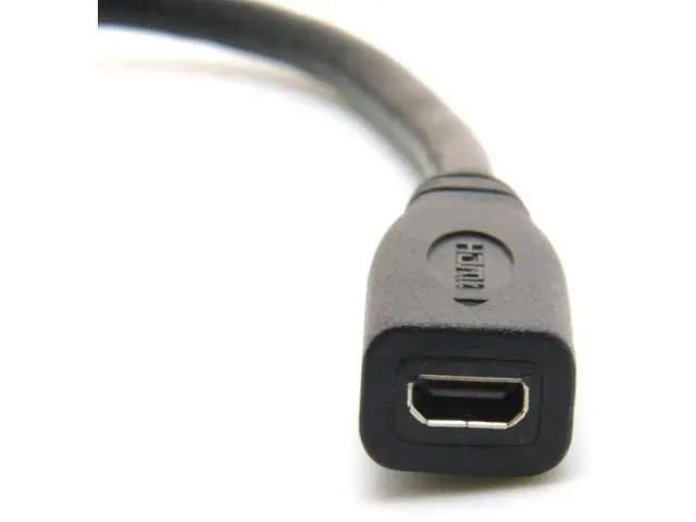 Alt view image 6 of 7 - 10cm Micro HDMI Female to Mini HDMI Male Adapter Cable, Micro HDMI Type D to Mini HDMI Type C Converter Cord V1.4 High Speed