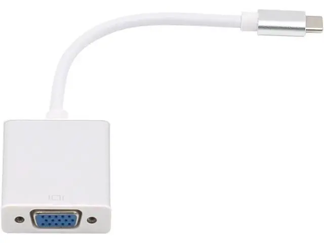 Alt view image 3 of 4 - USB-C to VGA Adapter, 1080P Video Converter with Aluminum Case, Compatible with Thunderbolt 3 for MacBook Pro & Yoga 920, Silver