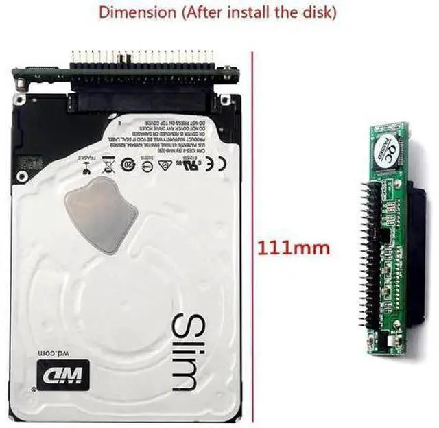 Alt view image 4 of 7 - SATA Female to 44Pin IDE Laptop PCB Adapter for 2.5" HDD