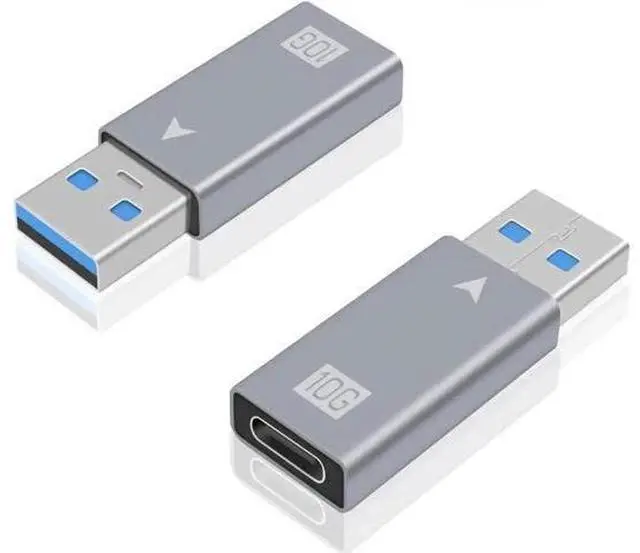 Main image of USB C Female to USB A Male Adapter, 10Gbps USB 3.1 Gen 2 SuperSpeed Connector, Type-C to USB A Charging & Data Sync Adapter for Laptop, Power Bank, Type-C Earphone