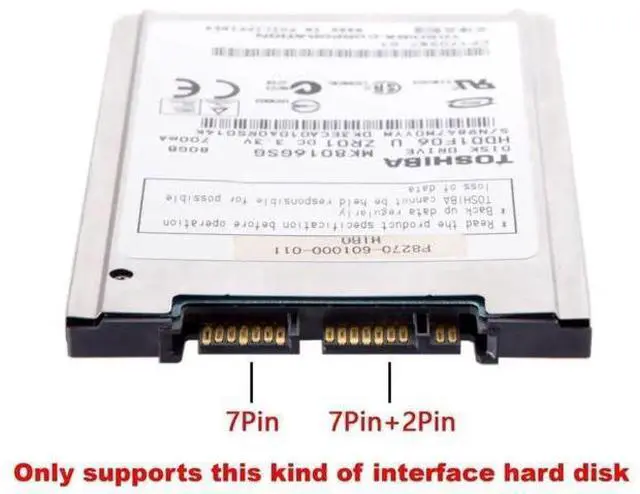 Alt view image 3 of 7 - 1.8 Inch Micro SATA to 2.5" SATA PCB Converter Adapter, MicroSATA to Standard SATA Board for Laptop HDD SSD Upgrade
