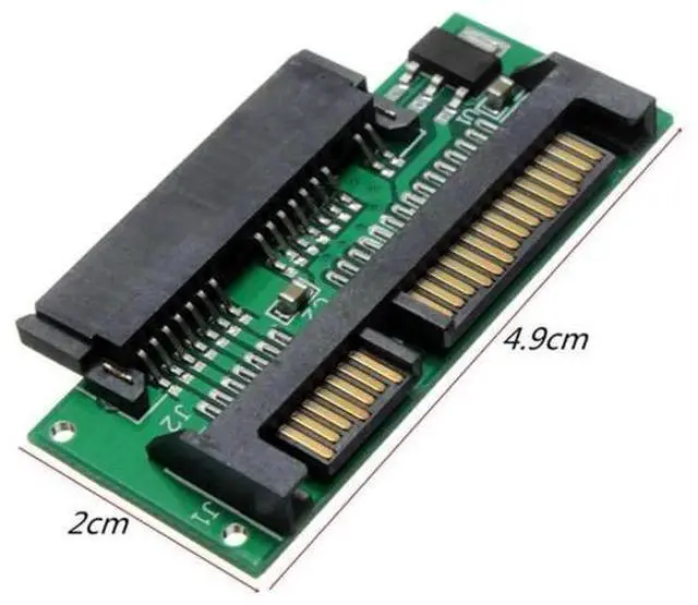 Alt view image 5 of 7 - 1.8 Inch Micro SATA to 2.5" SATA PCB Converter Adapter, MicroSATA to Standard SATA Board for Laptop HDD SSD Upgrade