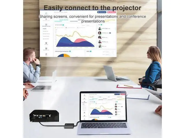 Alt view image 3 of 7 - VGA Male to HDMI Female 1080P Converter Adapter with 3.5mm Audio Cord