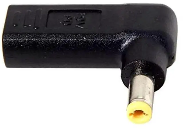 Main image of 90 Degree Angled USB3.1 Type-C to DC 5.5×2.5mm PD Trigger Emulator Adapter, 20V Fixed Output