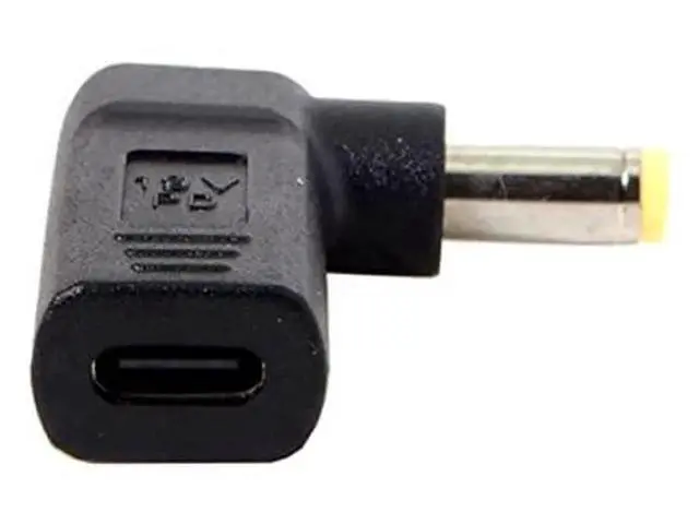 Alt view image 6 of 6 - 90 Degree Angled USB3.1 Type-C to DC 5.5×2.5mm PD Trigger Emulator Adapter, 20V Fixed Output