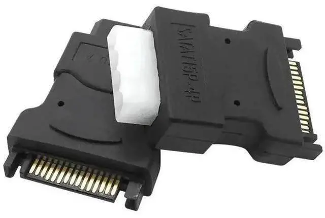 Alt view image 5 of 6 - 2PCS 4Pin Molex IDE to SATA 15Pin Power Adapter Cable, Male Big 4Pin to SATA Female Power Converter for HDD SSD