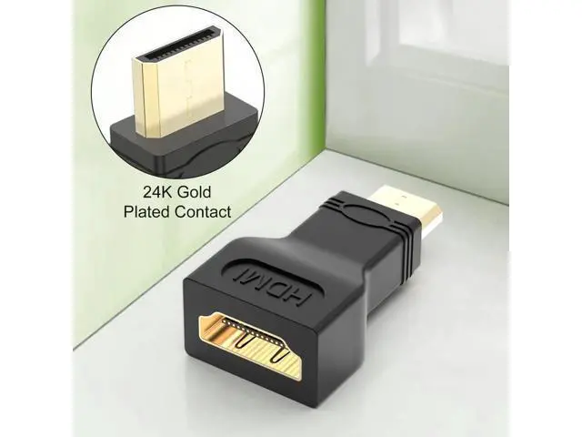 Alt view image 5 of 6 - 2 Pack Gold-Plated HDMI Female to Mini HDMI Male Adapter, Standard HDMI to Mini HDMI Converter for Digital Camera, Camcorder, Tablet & Laptop
