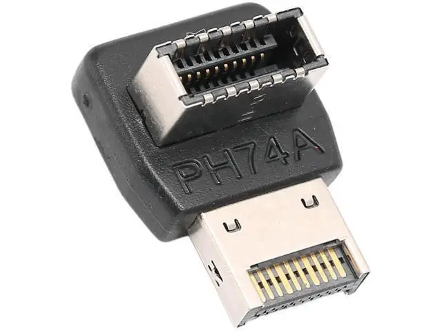 Alt view image 6 of 7 - PH74A USB 3.1 Type-E 90 Degree Adapter, Vertical USB-C Header Converter for Motherboard Front Panel