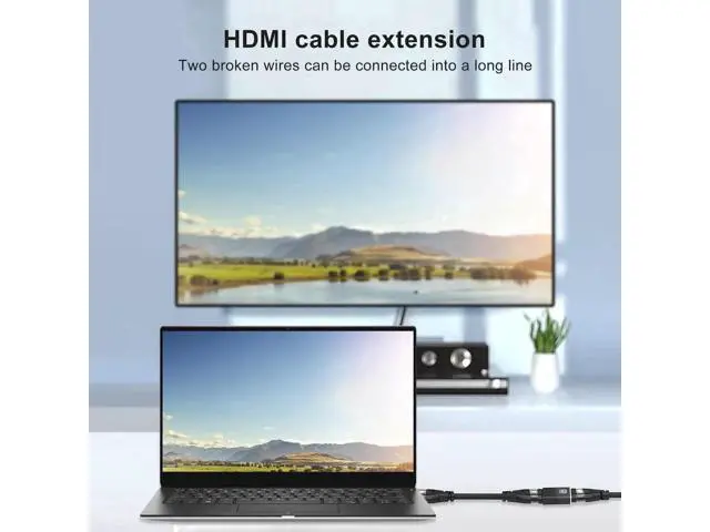 Alt view image 2 of 7 - 2-Pack HDMI 2.1 Male to Female Gender Changer Adapter, Supports 8K@60Hz, 4K@120Hz, HDR & eARC for HDTV, Laptops, PS4, PS5, Xbox Consoles