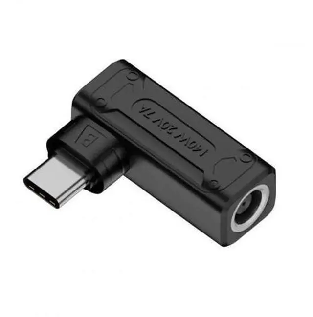 Main image of 140W Max DC 7.4x5.0mm to USB-C PD Power Adapter, 90 Degree Right Angle Converter Plug, Compatible with Laptops, Phones & Type-C Devices