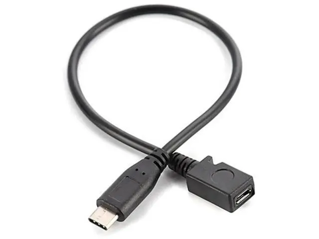 Alt view image 2 of 3 - USB C Male to Micro USB Female Converter Cable, Type-C to Micro USB Adapter Cord for Fast Charging & Data Sync, Compatible with MacBook Pro, Android Micro USB Devices