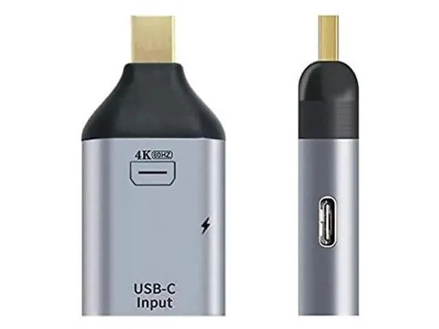 Alt view image 2 of 7 - USB-C Female to Mini DisplayPort Adapter with PD Charging, 4K@60Hz Video Converter for Phone & Laptop