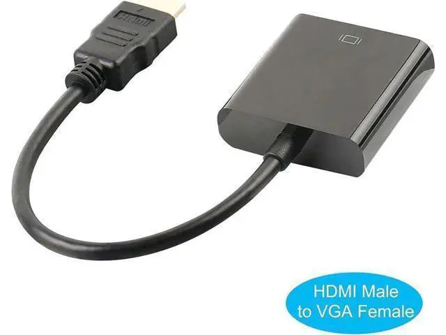 Alt view image 6 of 7 - HDMI to VGA 1080P Converter Adapter, 1920×1080 Full HD Black Connector for Monitor Laptop