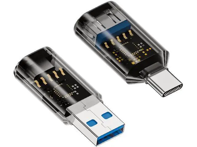 Alt view image 5 of 6 - 2 Pack USB 3.2 A to USB C Adapter with LED Digital Power Display, Real-Time Monitor Voltage Current Wattage Converter Compatible with iPhone 15 Series, iPad Air/Pro, MacBook, All USB-C Phones & Tablet