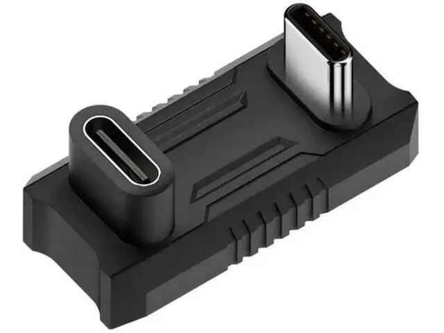 Alt view image 2 of 4 - 180 Degree U-Shaped USB C Male to USB C Female Adapter, 20Gbps 8K@60Hz PD Type-C Elbow Extender Connector Compatible with ASUS ROG Ally, Steam Deck, Switch, Laptop, Tablet, Phone