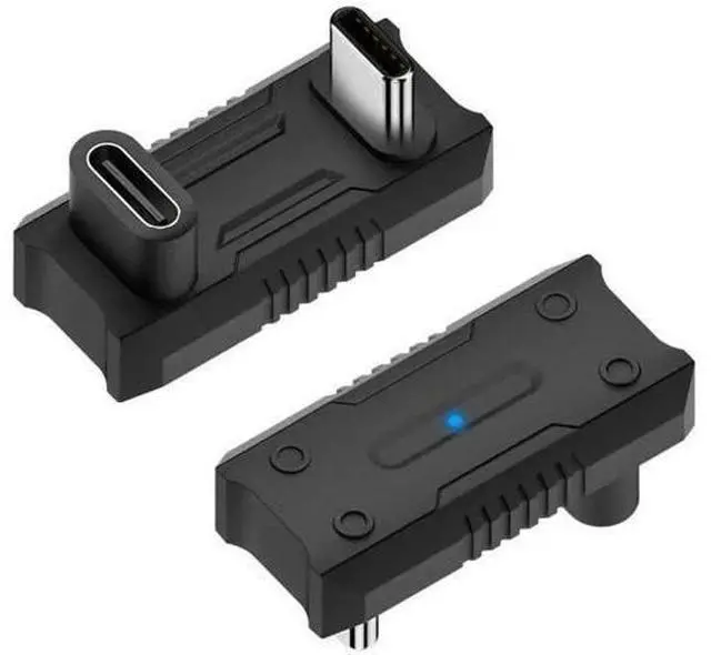 Main image of 180 Degree U-Shaped USB C Male to USB C Female Adapter, 20Gbps 8K@60Hz PD Type-C Elbow Extender Connector Compatible with ASUS ROG Ally, Steam Deck, Switch, Laptop, Tablet, Phone