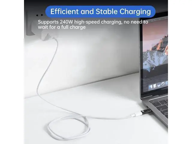 Alt view image 6 of 7 - 3 Pack 40Gbps USB C Male to Female Extender Adapter, 240W PD Fast Charging Type-C Extension Converter with LED Indicator, Support Audio & Video for Laptops, Tablets & Phones