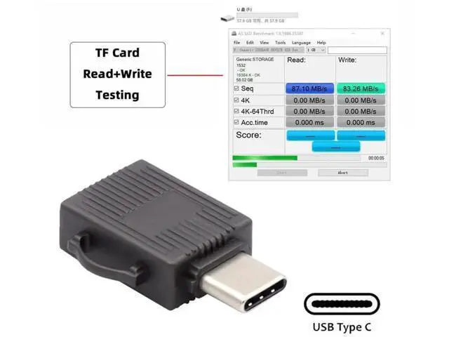 Alt view image 3 of 7 - USB3.0 Type-C Card Reader Adapter | 5Gbps High Speed TF/Micro SD & SDXC Memory Card Reader for Laptops, Tablets & Smartphones