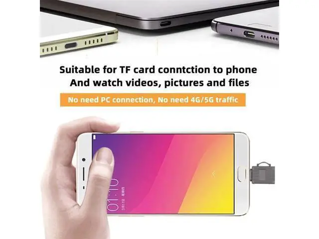 Alt view image 4 of 7 - USB3.0 Type-C Card Reader Adapter | 5Gbps High Speed TF/Micro SD & SDXC Memory Card Reader for Laptops, Tablets & Smartphones