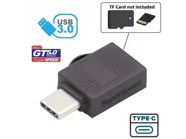 Alt view image 5 of 7 - USB3.0 Type-C Card Reader Adapter | 5Gbps High Speed TF/Micro SD & SDXC Memory Card Reader for Laptops, Tablets & Smartphones