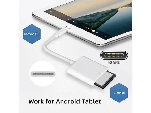 Alt view image 5 of 7 - USB-C to SD/SDHC/SDXC Card Reader Adapter, USB2.0 Memory Card Reader for Laptop, Mac, Tablet & Smartphone