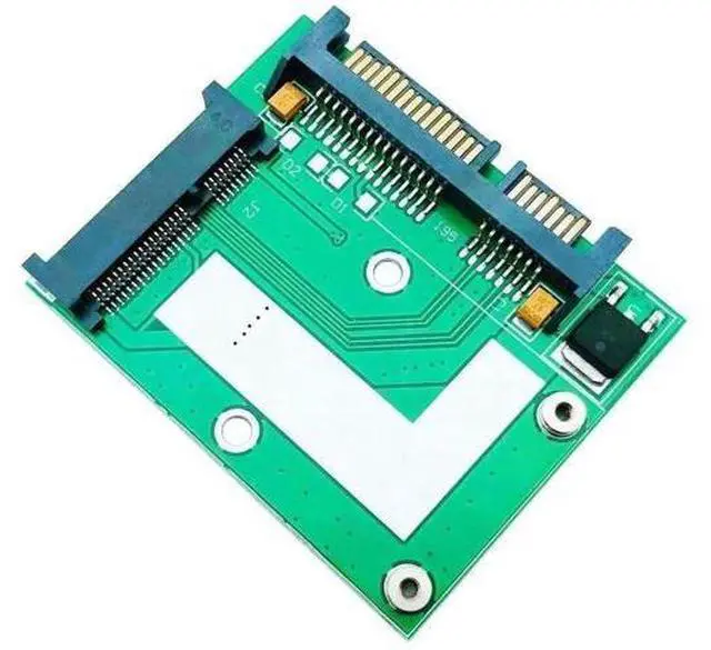 Alt view image 2 of 3 - mSATA Mini PCIE SSD to 2.5" SATA 3.0 6Gbps Adapter Riser Card, mSATA to SATA III Expansion Converter Board