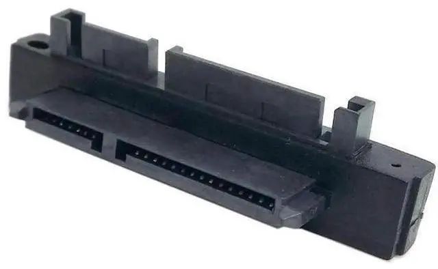 Alt view image 4 of 7 - 90 Degree Right Angled SATA 22Pin 7+15 Male to Female Extension Adapter, Integrated SATA Data & Power Converter for SSD HDD