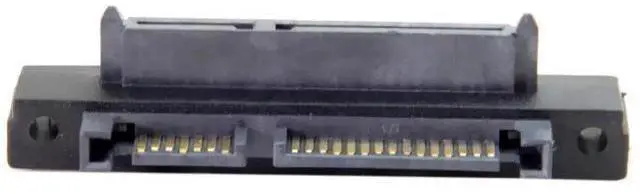 Main image of 90 Degree Up Angled 22Pin SATA 7+15 Male to Female Extension Adapter, Integrated SATA Data & Power Converter