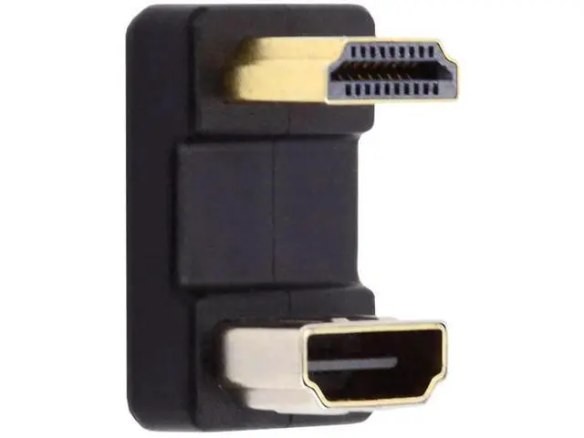 Alt view image 3 of 7 - 180° Up Angled HDMI Male to Female Extension Adapter, Supports 4K@60Hz