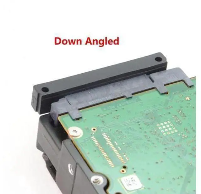 Alt view image 7 of 7 - 90-Degree Down Angle SATA Male to Female Gender Changer Adapter, Right Angle SATA Port Converter for 2.5/3.5 Inch Hard Drives