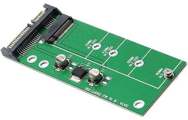 Alt view image 2 of 5 - M.2 NGFF SATA SSD to 2.5" SATA III 6Gbps Adapter Card, Supports B Key & B+M Key 2230 2242 2260 2280 SATA-Bus M.2 Solid State Drives