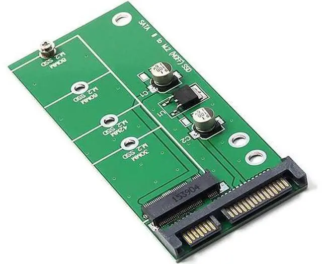 Alt view image 4 of 5 - M.2 NGFF SATA SSD to 2.5" SATA III 6Gbps Adapter Card, Supports B Key & B+M Key 2230 2242 2260 2280 SATA-Bus M.2 Solid State Drives