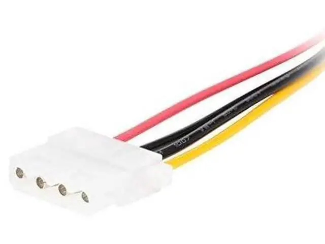 Alt view image 3 of 5 - 3 Pack SATA 15 Pin Male to LP4 Molex Female Power Adapter Cable, 7 Inch