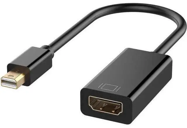 Main image of Mini DisplayPort to HDMI Converter Cable, Thunderbolt Compatible Mini DP to HDMI Cord with Gold-Plated Connectors, Fit for MacBook Pro Air Mac Mini Surface Pro 3 4 Laptop Monitor HDTV Projector