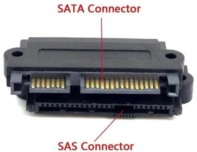 Alt view image 3 of 7 - SFF-8482 29Pin SAS to 22Pin SATA Adapter, SAS HDD to Motherboard SATA Converter