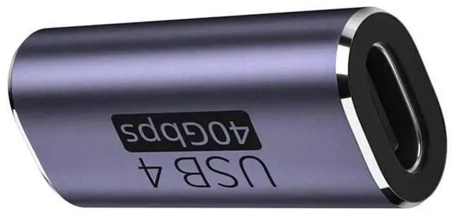 Main image of USB4 Type-C Female to Female Coupler Extender Adapter, 40Gbps Data Transfer, 100W PD Fast Charging, 8K@60Hz Video Pass-Through, Compatible with USB4 / Thunderbolt 3/4 Devices