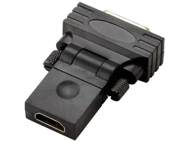 Alt view image 3 of 7 - 180°&360° Rotatable HDMI Female to DVI Male Adapter, Gold-Plated Bidirectional HDMI DVI Converter for TV Monitor Computer