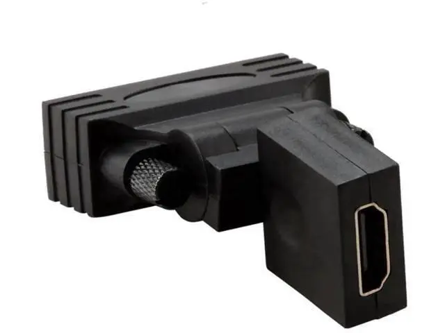 Alt view image 5 of 7 - 180°&360° Rotatable HDMI Female to DVI Male Adapter, Gold-Plated Bidirectional HDMI DVI Converter for TV Monitor Computer