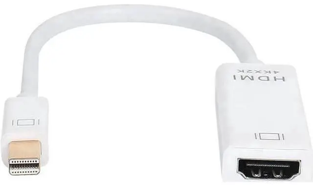 Main image of White Passive Mini DP 1.2 to HDMI Adapter, Supports 4K 3840×2160@30Hz