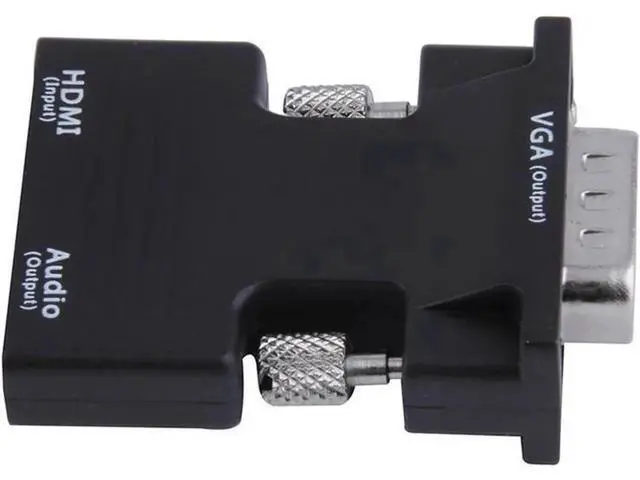 Alt view image 2 of 4 - Active 1080P HDMI Female to VGA Male Converter Adapter with 3.5mm Stereo Audio Jack, Portable HDMI to VGA Dongle Compatible with Laptop, PC, PS3, Xbox, STB, Blu-ray Player, DVD & TV Stick