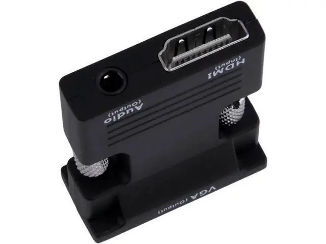 Alt view image 3 of 4 - Active 1080P HDMI Female to VGA Male Converter Adapter with 3.5mm Stereo Audio Jack, Portable HDMI to VGA Dongle Compatible with Laptop, PC, PS3, Xbox, STB, Blu-ray Player, DVD & TV Stick