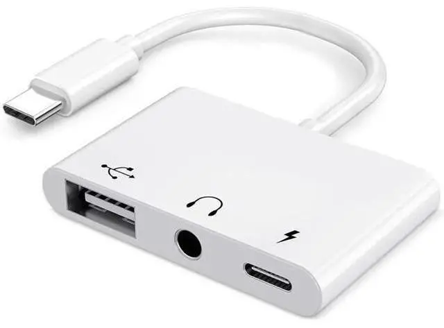 Main image of 3-in-1 USB-C Adapter with 3.5mm AUX Jack, OTG & 60W PD Charging Port, Compatible with iPhone 15/16, iPad Pro, MacBook