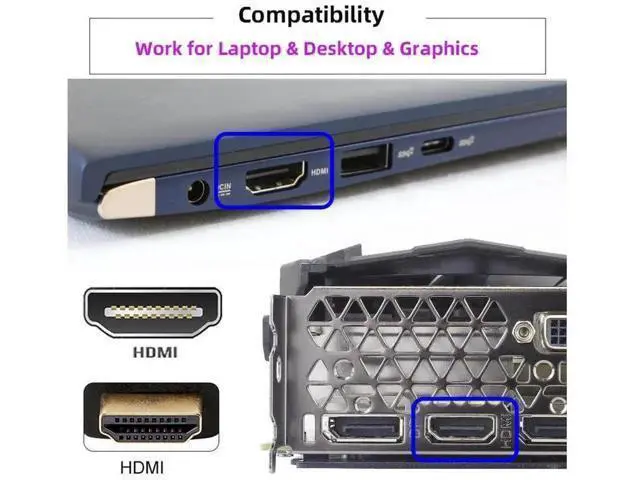Alt view image 4 of 7 - Black HDMI Dummy Plug Virtual Display Emulator, 4K@60Hz HDMI 1.4 EDID DDC Headless Ghost Display Adapter for Remote Work Mining