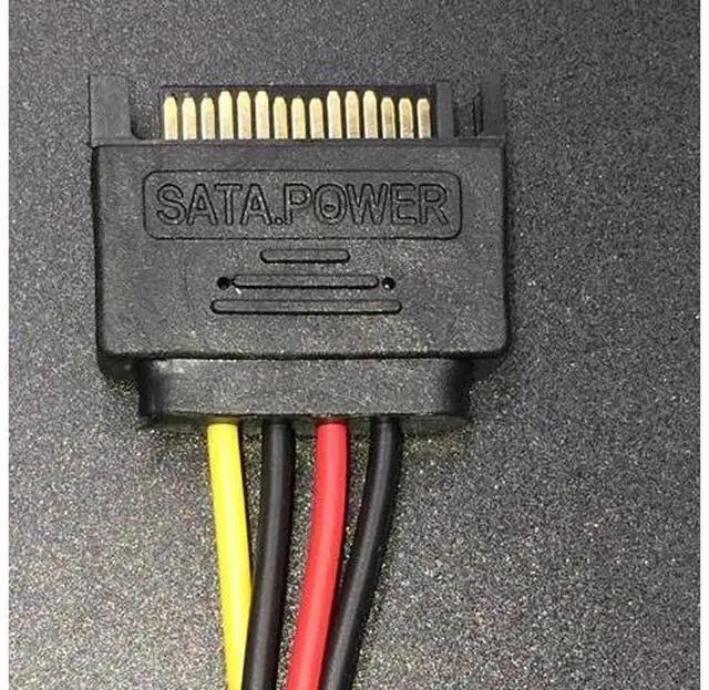 Alt view image 2 of 4 - 20CM SATA 15Pin Male to Molex IDE 4Pin Female Power Cable, SATA to 4Pin Power Adapter for Mining Rigs