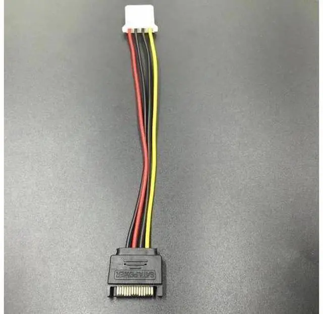 Alt view image 4 of 4 - 20CM SATA 15Pin Male to Molex IDE 4Pin Female Power Cable, SATA to 4Pin Power Adapter for Mining Rigs