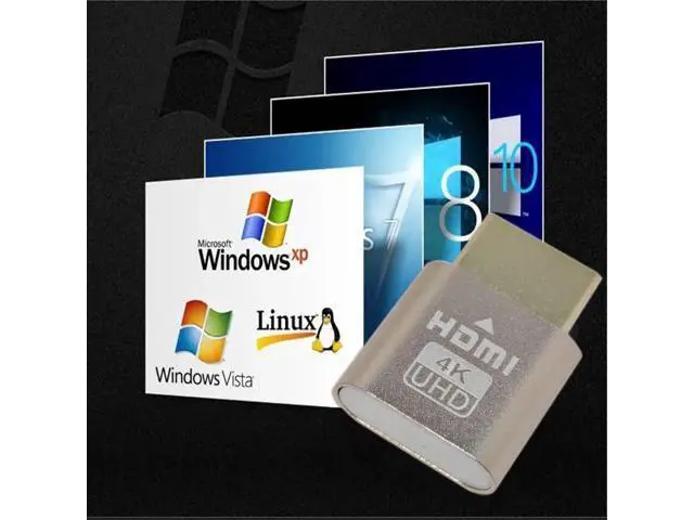 Alt view image 5 of 7 - 3PCS 4K HDMI Dummy Plug EDID Emulator, Headless Virtual Display Adapter Supports 4K@60Hz & 1440P for Windows Mac Linux