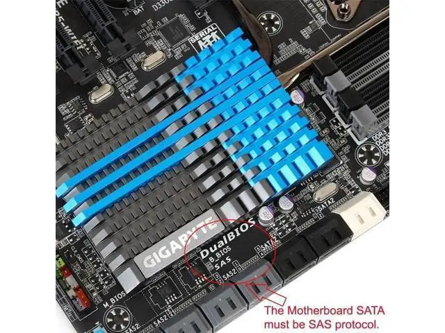 Alt view image 5 of 7 - SFF-8482 29Pin SAS to SATA Adapter Converter, Convert Server 29Pin SAS Hard Drive to Standard 22Pin SATA Motherboard Port